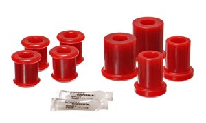 Chevrolet Corvette Control Arm Bushing Set - Front - Energy Suspension - Hyper-Flex - Red - `97-`12